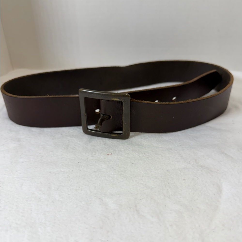 Brown Leather Belt - Women's 37 Inch Traditional Buckle